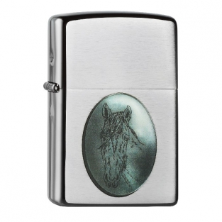 Zippo Horse Head Emblem inclusief graveren