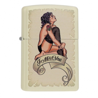 Zippo Pin Up I Miss You