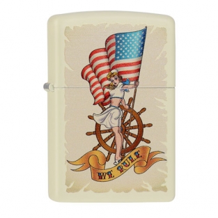 Zippo Pin Up Nautical with Flag