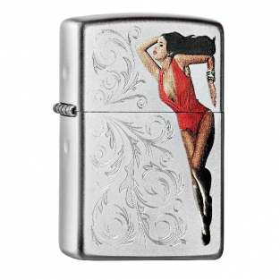 Zippo Pin Up With Engrave