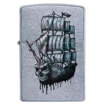 Zippo Pirate ship skull tattoo