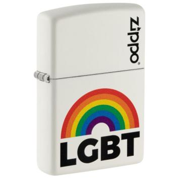 Zippo rainbow design LGBT zijkant