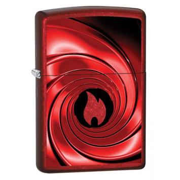 Zippo Red Swirl Design