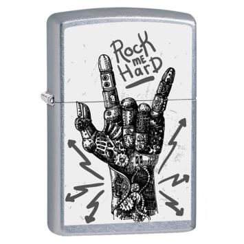 Zippo rock hand design