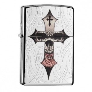 Zippo Skull Cross