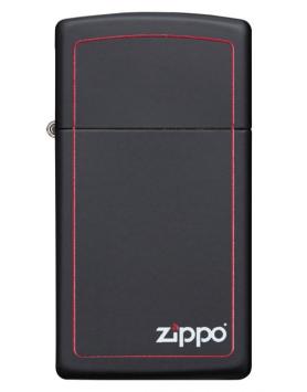 Zippo Slim Black Matte Zippo Border