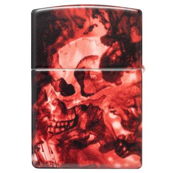 Zippo aansteker Spooky Skulls Design