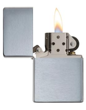 Zippo Vintage Brushed Chrome without slashes