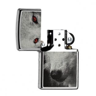 Zippo Wolve With Red Eyes
