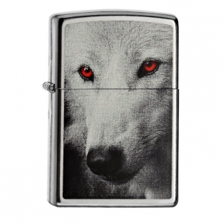 Zippo Wolve With Red Eyes