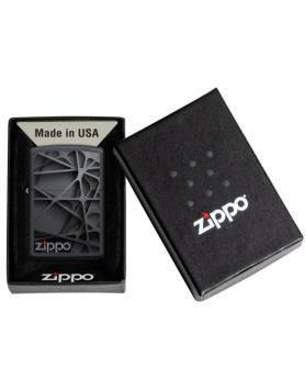 Zippo Black Abstract Design 3